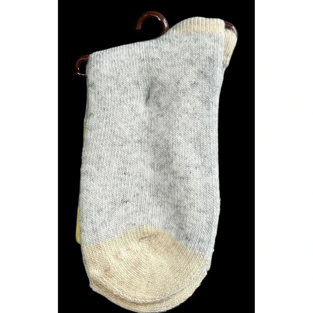 Lemon The Lemon Collection Women's Crew Socks Gray/Yellow One Size (3 Pack)